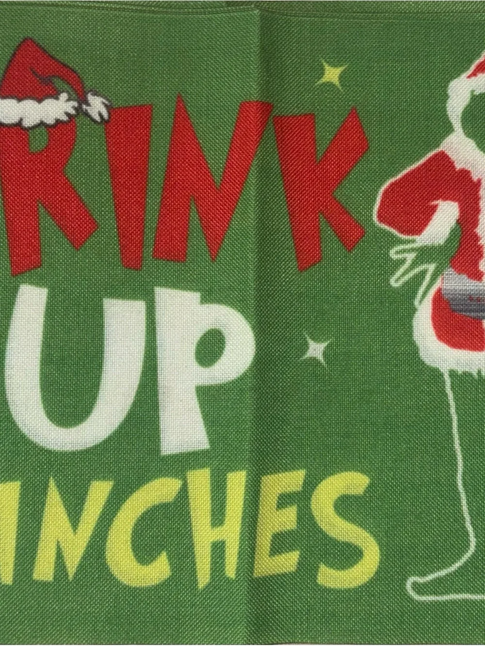Grinch Table Mats “Drink Up Grinches”